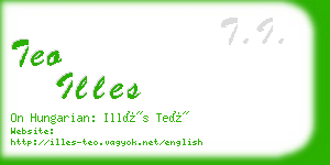 teo illes business card